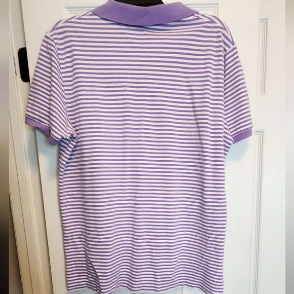 Polo Ralph Lauren Purple Striped Polo Size XL - Picture 5 of 7